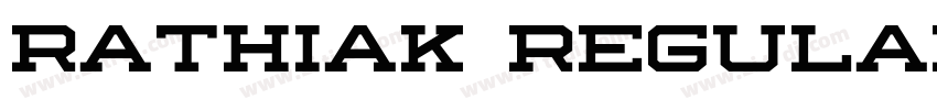 Rathiak Regular字体转换